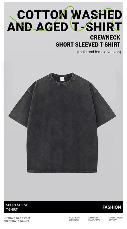 Unisex Cotton T-shirt Breathable Comfortable Simple Daily Casual Sports Fitness Multi-color Optional for Men And Women