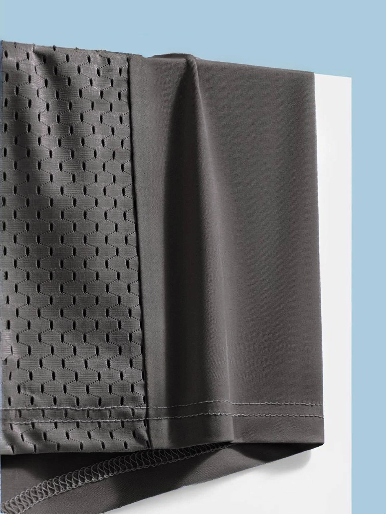1pc Men's Ice Silk Cool Soft Comfy Boxers Briefs Men's Contrast Underwear, Mesh Breathable Comfy Stretchy Trunks