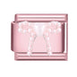 Pink Color Y2K Butterfly Star Bow Rabbit Heart Pendant Italian Charm Links Fit 9mm Stainless Steel Bracelet DIY Making Gifts