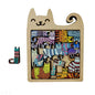 Cute Wooden Cat-Shaped Fun High-Difficulty Puzzle Toy Kids Early Education Thinking Training Creative Portable Birthday Gift