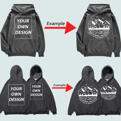 Customized DIY Print Men Woman Autumn Winter Hoodies Casual Classic Pullovers Simple Comfy Streetwear Soft Warm Sports Clothing