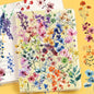 50/300PCS Ink Flower Sticker Pack Waterproof Transparent PET Brochure Flower Material Decorative Guitar Notebook Stickers