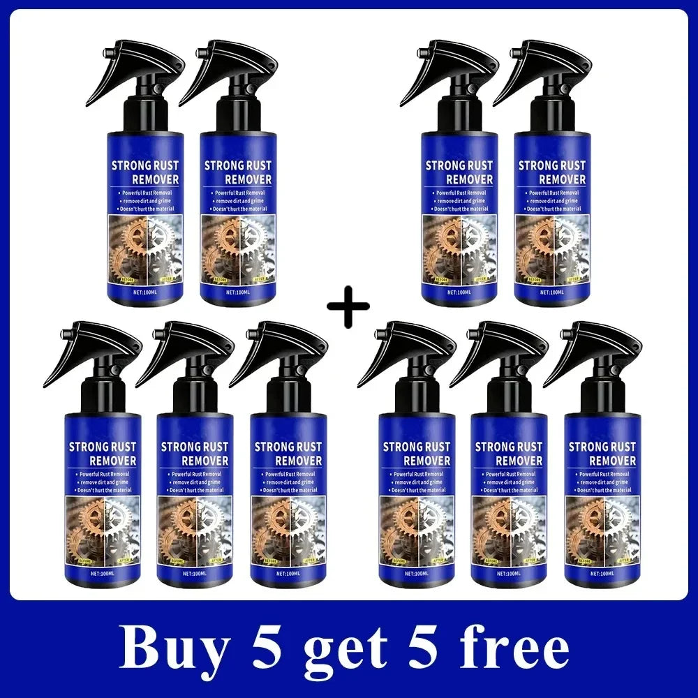 Quick-Acting Car Rust Remover Spray - Care for Auto Exhaust Pipes & Wheel Hubs, Metal Iron Powder Cleaner