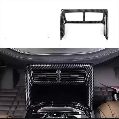 LHD For BYD Tang  EV DMI 2022-2024 ABS carbon Car Style Interior Front Rear Air Vent Outlet Cover Gear Window Control Pane