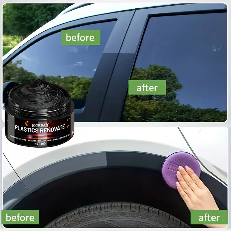 Automobile Plastic Repair Paste - Restores Black Luster, Removes Fading and Scratches, for Automobile Interior Repair