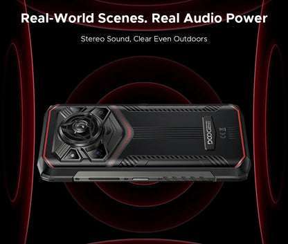 DOOGEE Blade20 Pro Rugged Phone 125dB Speaker Gemini AI 11800mAh Battery 6.6'' Display Android 15 Global Version Smartphone NFC