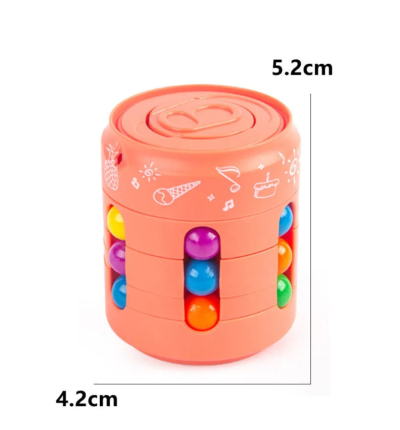 Multiple Functions Fidget Spinner Magic Colorful Beans Finger Spinning Relieves Stress Decompression Tool For Children And Adult