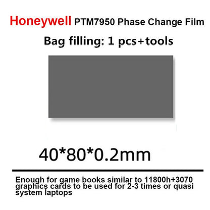 Honeywell PTM7950 Thermal Pad Phase Change Graphics Card CPU Notebook Computer Cooling Efficient Conductive Silicone Shim