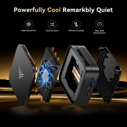KAMRUI P1 AMD Ryzen R2544 8G RAM 256GB ROM Mini PC SSD Portable Gaming Mini PC Wifi5 BT4.2 4K Triple Display Window 11 Pro US Plug