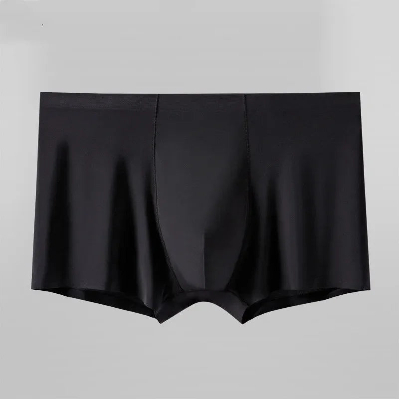 L-Xxxl Seamless Eisse Ide Boxer Men Solid Color Male Underpants Ultra Thin Sexy Underwear Summer Cool Trunk Shorts