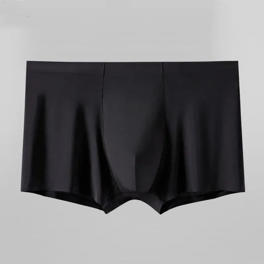 L-Xxxl Seamless Eisse Ide Boxer Men Solid Color Male Underpants Ultra Thin Sexy Underwear Summer Cool Trunk Shorts