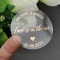 5CM Custom Name Wedding Sticker Personalized Design Your Label Candy Gift Box Birthday Party Seal Sticker Self-adhesive 50PCS