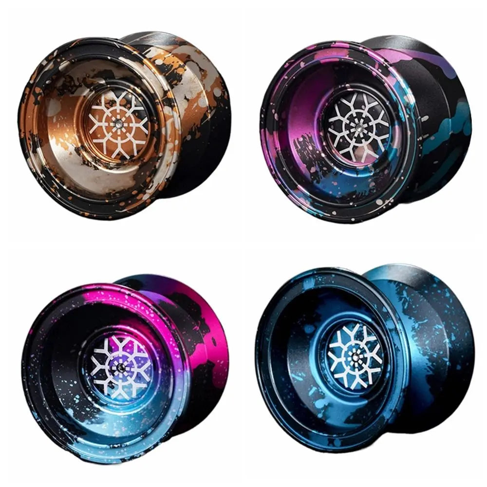 10 Ball Bearing Metal Yoyo Fashion Alloy Aluminum Unresponsive Yoyo Ball Spinning String Professional Yo Yo Toys 1A/3/5A