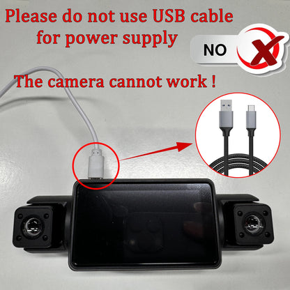 Car Dash Cam 4 Channel Black Box WiFi Driving Camera FHD 1080P Front Left Right Rear Night Vision Loop Recording Add Hardwire