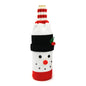 2024 Christmas Knitted Wool Red Wine Bottle Cover Ornament Table Dress Up Home Christmas Decor Hotel Restaurant Festivals Decor