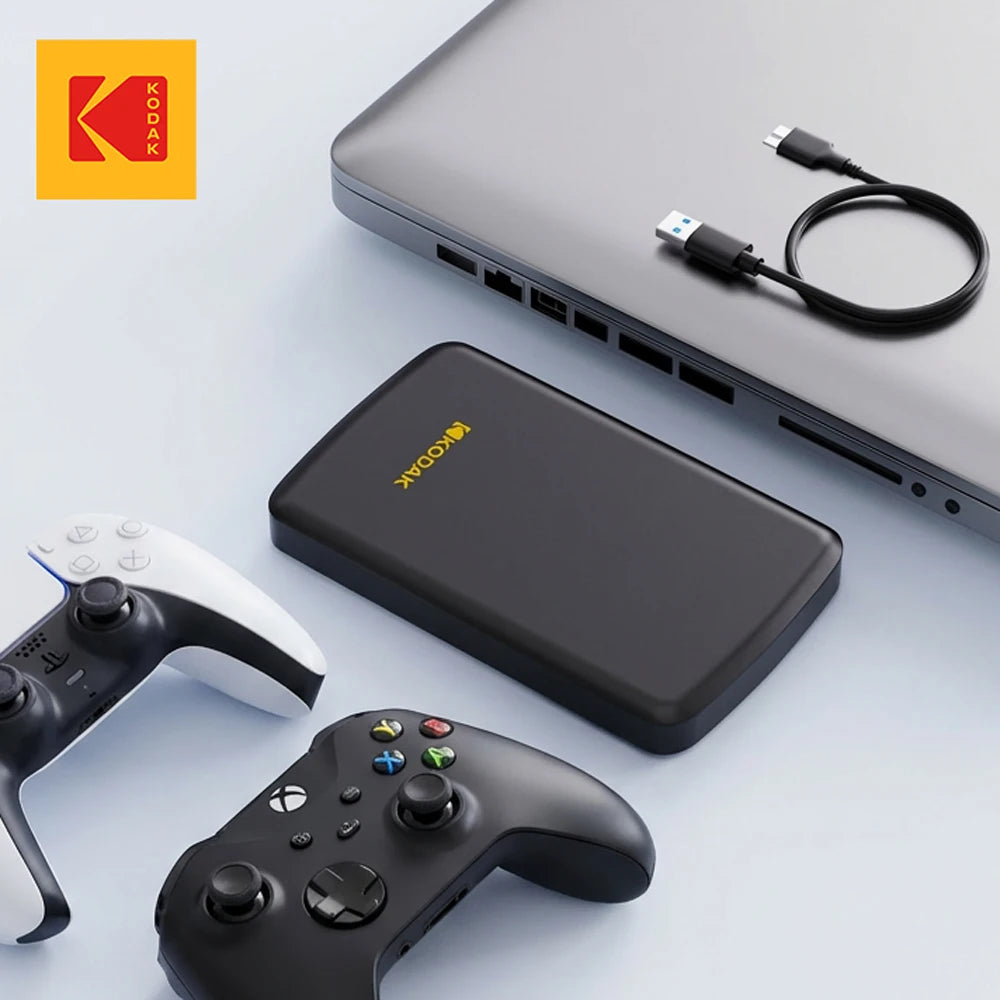 Kodak Portable External Hard Drive HDD P150 5Gbps USB3.0 External Hard Disk 500G 1TB Large-capacity Storage PS4/Xbox/PC