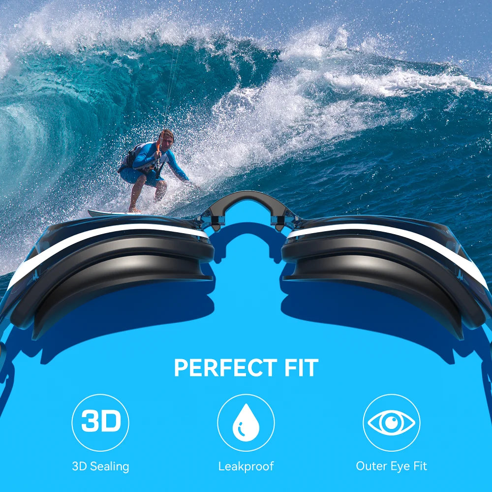 Professional Swimming Goggles Anti-fog Waterproof Swim Eyewear Swim Glasses No Leaking 100% UV Protection For Men Women Adult