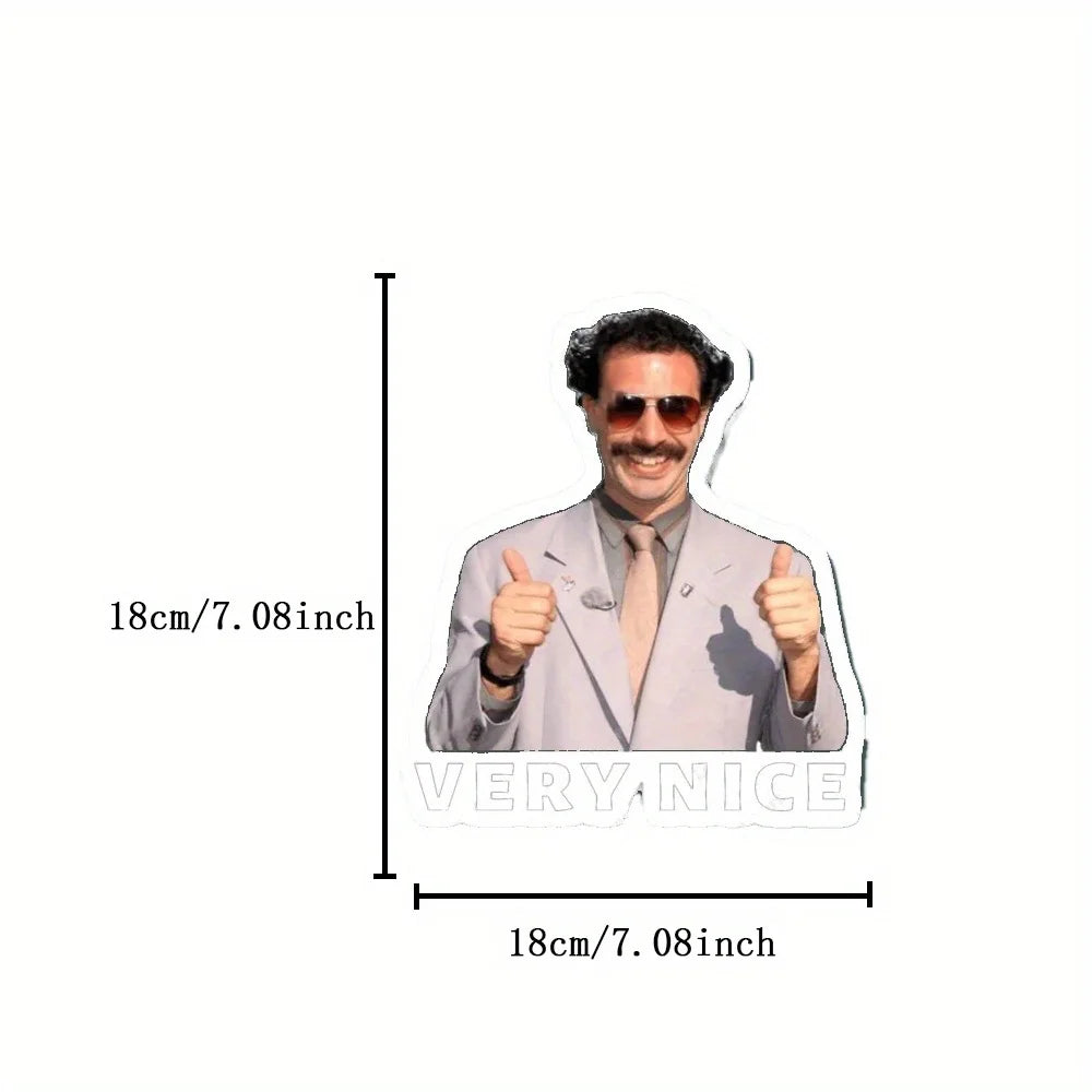 Borat-themed Plant-based Non-toxic Car Air Freshener - Universal Pendant, Fits 99% Vehicles, Safe for Cars with Kids