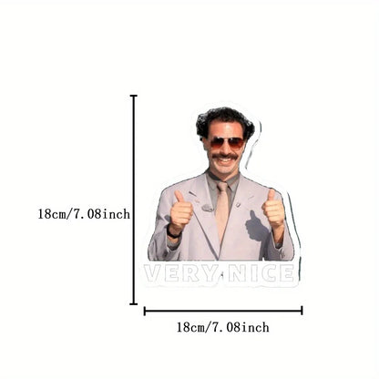 Borat-themed Plant-based Non-toxic Car Air Freshener - Universal Pendant, Fits 99% Vehicles, Safe for Cars with Kids