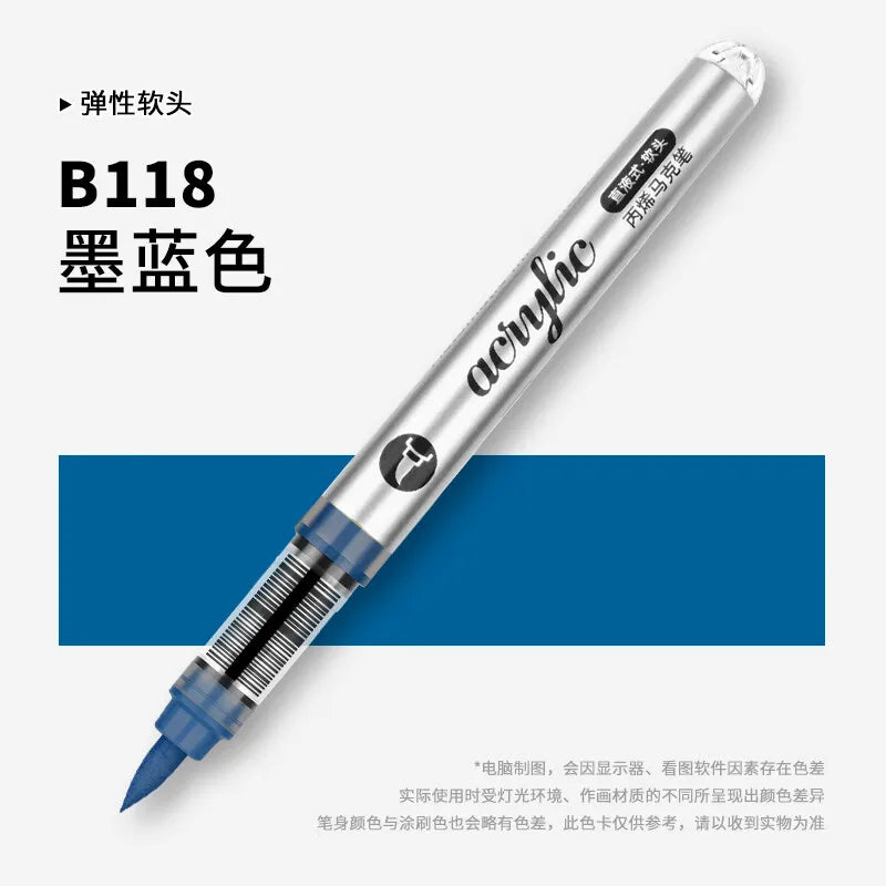 1 PC 120 Colors Acrylic Paint Marker Pens Professional Drawing Pens for Graffiti Manga School Aesthetic Stationery Art Supplies
