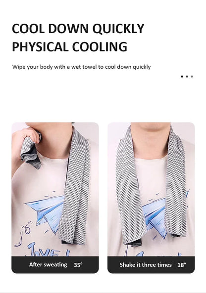 Outdoor Microfiber Quick-Dry Sports Cooling Ice Towel Cold Towel Fitness Cool Towel Camping