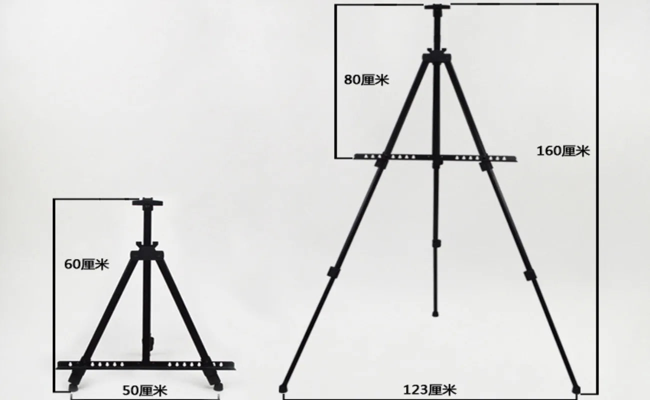 Portable Adjustable Metal Sketch Easel Sketch Drawing folding aluminum easel For Artist Art Supplies Stand With Bag Outdoor
