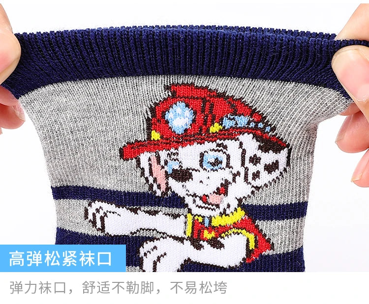 5 Pairs /Lot Genuine Paw Patrol Chase Skye Ryder Baby Boys Girls Soft Colorful Socks For Kids Breathable Toddler Warm Socks