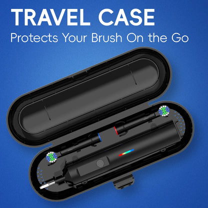 Smart Wireless Charging Rotating Electric Toothbrush, 3 Modes Rechargeable Rotation Toothbrush Compatible with Oral B Brush Head