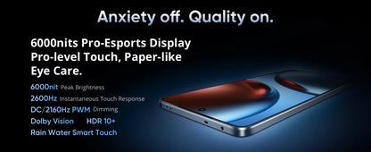 realme GT 7T Smartphone 5G MediaTek 8400-MAX 7000mAh Titan Battery 120W Ultra Charge 6.8'' 120Hz Display EU Version NFC