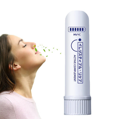 Peppermint Oil Sobering Refreshing Energy Stick Eucalyptus Oil Nasal Inhaler Sober Stick Driving Anti-drowsiness Cool Nasal