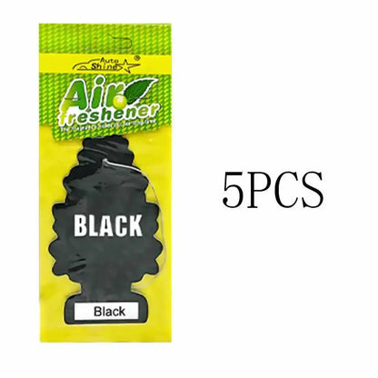 3-80pcs Christmas Tree Car Air Freshener Natural Aromatherapy Tea Paper Hanging Perfume Vanilla Auto Parts Interior