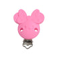 10pcs Silicone Cartoon Pacifier Clips Food Grade Silicone DIY Baby Teether Toy Necklace Pacifier Chain Dummy Clips
