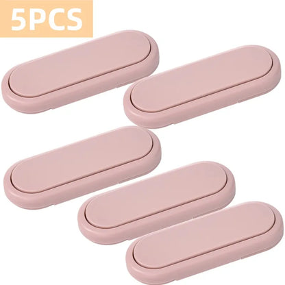3/5/10Pcs Children's Drawer Safety Latch Cabinet Door Protection Baby Anti Pinch Hand Invisible Lock Opposite Door Wardrobe Lock
