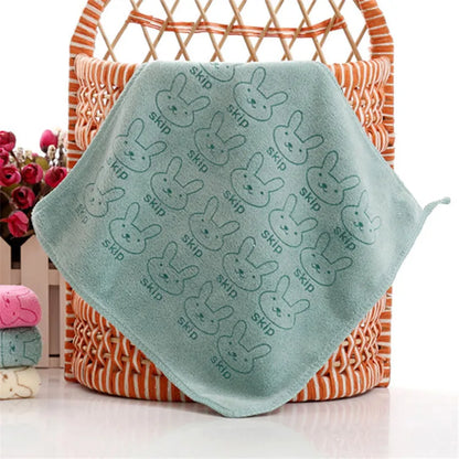 3 Pcs/Lot Baby Towel Cute Superfine Fiber Kid Bath Towels Washcloth Square Towel Children Kitchen Bathroom Wipe Wash Cloth Gift