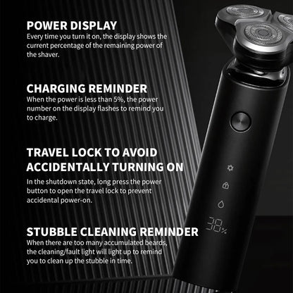 NEW MIJIA S500 Electric Shaver Clipper Triple Blade Trimmer For Men Dry Wet Shaving Washable Beard Hair Cutting Machine Razor CN