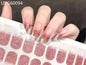 20/22Tips UV Semi cured Gel Nail Stickers Waterproof Long Lasting Full Gel Nail Wraps Press On Nail Decal DIY Manicure
