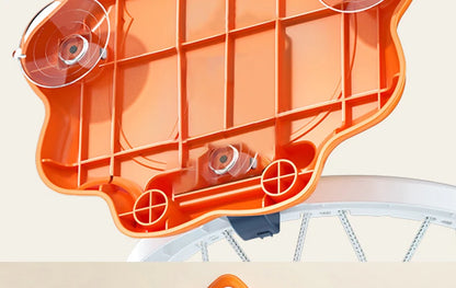 Kids Basketball Hoop with Inflatable Ball Wall Mount Indoor Outdoor Sport Toy Suction Cup Stand Portable Game Fun Play Boys Gift