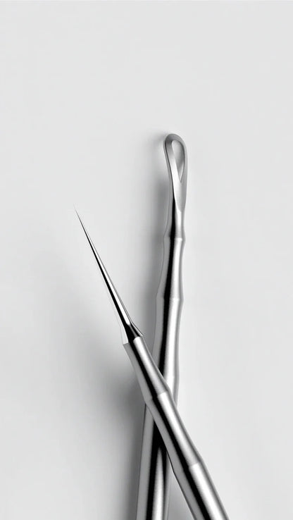 New 1pcs German Ultra-fine Cell Pimples Blackhead Whitehead Clip Beauty Salon Special Remove Acne Fat Particles Needle Tool