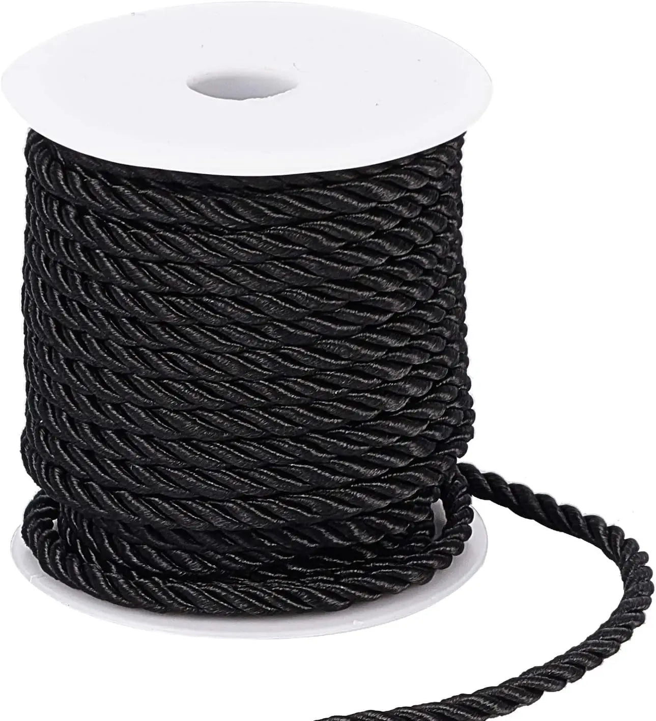 5MM Twisted Cord Rope Trim Craft Decorative Polyester Rope Handmade Cording for Sewing Crafts Upholstery Home Decor 5m