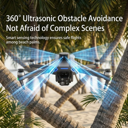 NEW AE30 Ultra GPS Drone 4K Profesional HD Camera 3-Axis Gimbal Brushles Airdrop RC Quadcopter 5.5inch Screen Control Fishing