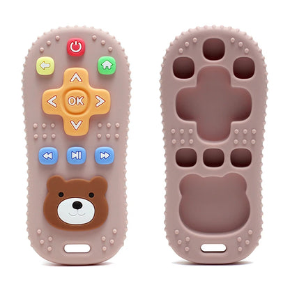 Baby Teethers Remote Control Shape Silicone Molar Chewing Toys Silicone Teething Toys Infant Baby Gifts Newborn Accessories