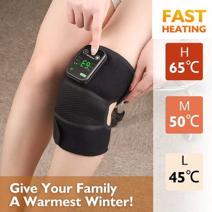 Electric Shoulder Heating Pad 3-Speed Vibration Muscle Relax Belt Thermal Massager Shoulder Neck Health Care Support Brace