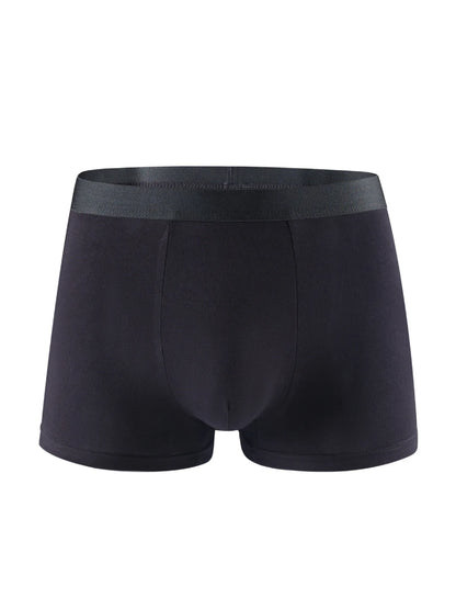 6 Pieces Bamboo Fiber Men's Underwear Solid Color Simple Men Boxer Shorts High Quality Fabric Knickers Soft Breathear Panties