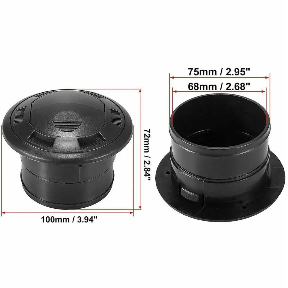 Universal 10cm 2.76 Inch Round Car Air Outlet Vent for RV Bus Boat Yacht Auto Replacement Parts Air Conditioning Vent Grille