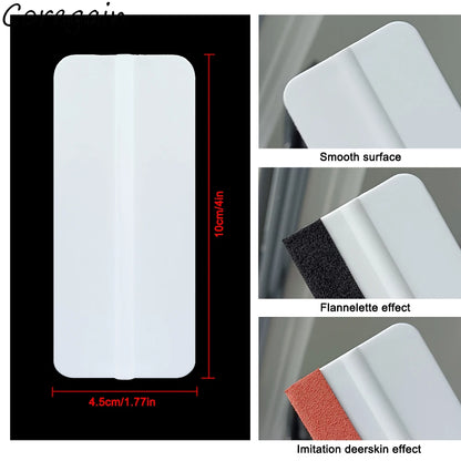 10x4.5cm  Felt Fabric Cloth Suede Card Squeegees Carbon Fiber Vinyl Car Wrap No Scratch Scraper Window Tint Tools