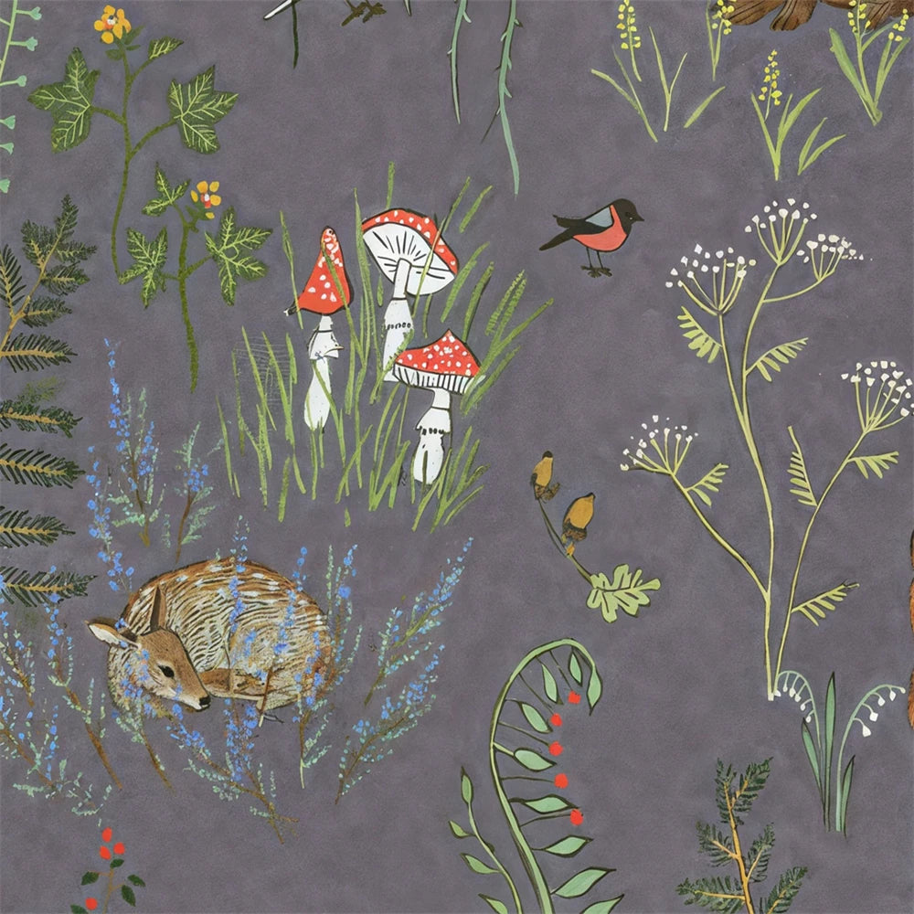 custom Animal floral American wallpaper for children's room Nordic boys and girls bedroom warm Milu deer wall paper wall cloth