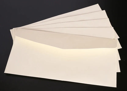 10 Pcs Classical Paper Envelopes White Black Kraft Blank Paper Window Envelopes Wedding Invitation Envelope Gift Envelope