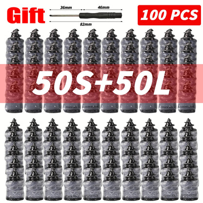 Car Tire Repair Nail Vacuum Tyre Screw Rubber Patch Car Wheel Universal Puncture Repair Kit Car Motorcycle Tubeless Nails Tool