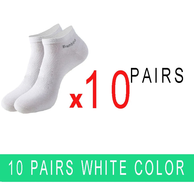 5/10/15/20 Pairs Bamboo Fiber Ankle Socks Men’s And Women Soft And Breathable Boat Socks Men Gifts Spring Summer Short Socks