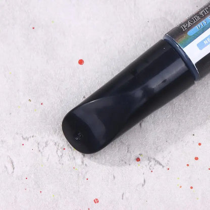 3Pcs/Black Wheel Scratch Repair Paint Marker Touch Up Pen for Car Alloy Rims Metal Surface Chip Mark Cleaner Tool
